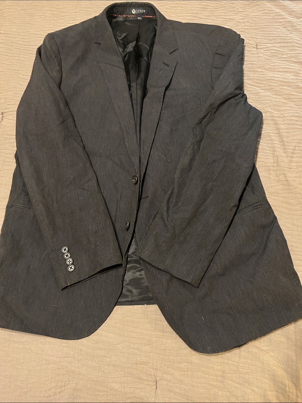 J. Crew Men's Charcoal Pinstripe Sport Coat